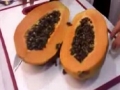 How to clean, cut and eat a papaya! English