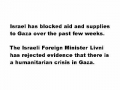 Israel Denies Gaza Humanitarian Crisis - Really??? 01Jan09 - English